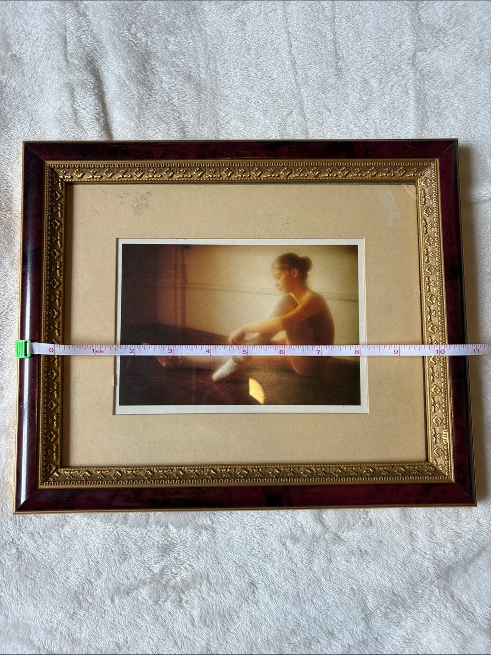 Vintage Mixed Wood and Metallic Picture Frame Set - Brown, Gold, Cream